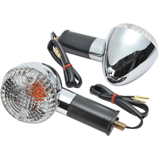 Zephyr 400 750 1100 ZRX2 W400 W650 Eliminator 125 250LX Vulcan Rear Turn Signal Clear Single Ball Rear Turn Signal Stay Genuine Replica / 46490