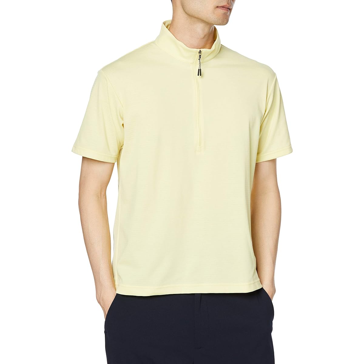 [Mizuno] Outdoor Travel & Walking Wear (Go to) Dry Vector Zip Short Sleeve Shirt B2MA0061 Men's