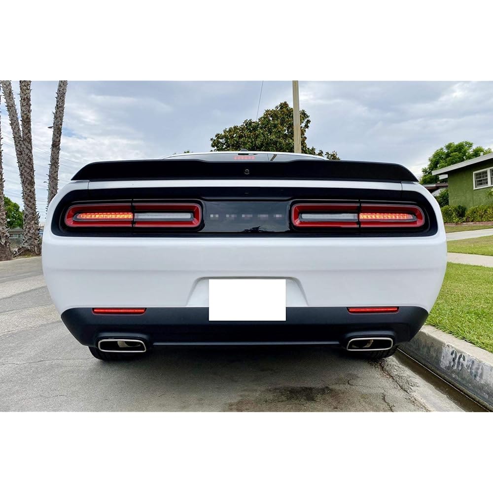 IJDMTOY Red Lens 40-SMD Full LED Rear Bumper Reflector Light Kit compatible with DODGE CHALLENGER or function as a rear foglight