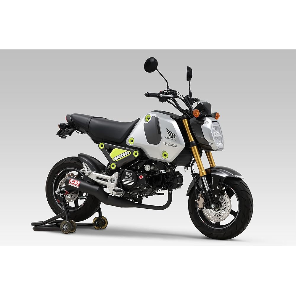 YOSHIMURA Full Exhaust GROM(21) Straight 762 Cyclone Government Certified Machine Bent Black Paint YOSHIMURA 110A-43G-6660