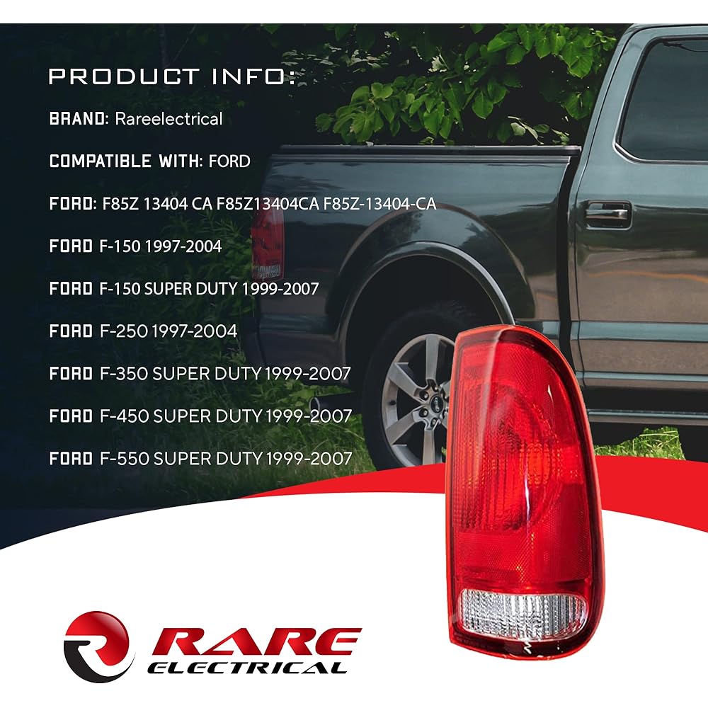 Compatible with the right tail light of RareElectric Ford F-150 F-150 1997-2504 F80117 F85Z 13404 CA F85Z13404CA F85Z-13404-CA