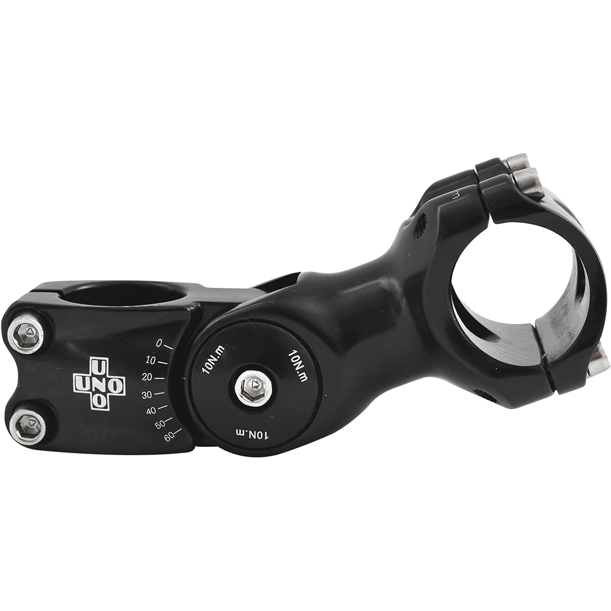 kalloy [UNO] AS-820 2D FORGED Angle Adjustable (Variable) Ahead Stem 31.8mm Diameter Black/95mm AS-820-95B