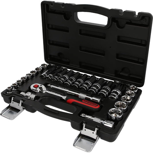 KS TOOLS 3/8" CHROMEplus Socket Set 27 pcs 918.0627