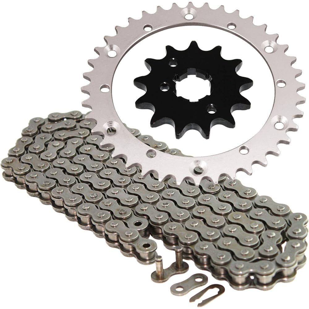 Caltric Drive Chain and Sprocket Kit Compatible with Yamaha Warrior 350 YFM350X YFM 350X 1989-2004