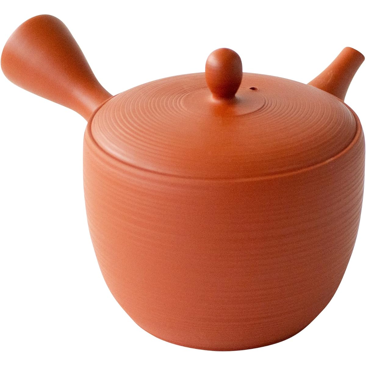 Tokoname Ware Tokocralabo (Tokocralabo) Gyokukogama Teapot Vermillion Ceramesh Ceramic Tea Strainer for Two People Approximately 290ml Lined Pattern Green Tea Japanese Tea Made in Japan 266257