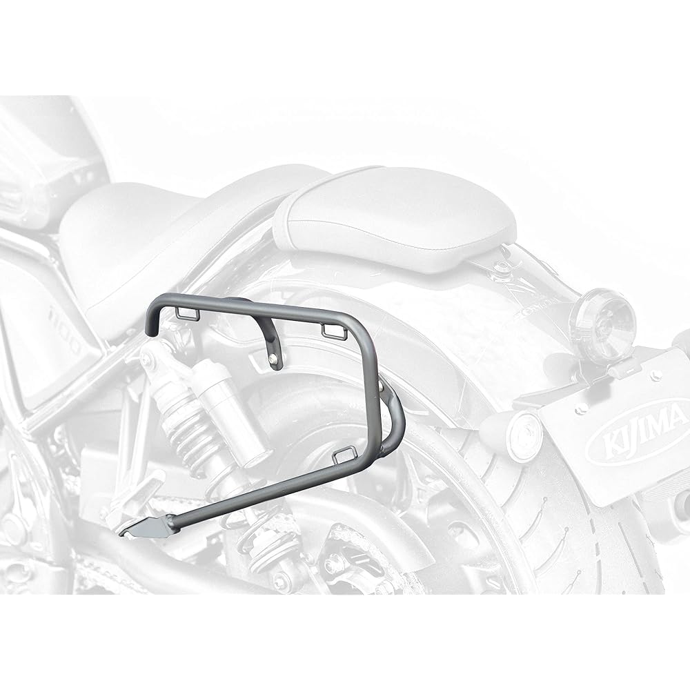 Kijima Motorcycle Side Bag Support REBEL1100/DCT Entrapment Prevention φ16mm Left and Right Set Type Steel Matte Black Finish HONDA 210-489