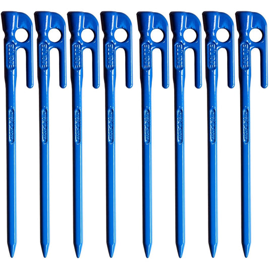 ELLISSE Forged Peg Elisse Stake 18cm Blue Powder Coating MK-180BL MADE IN JAPAN (Set of 8)