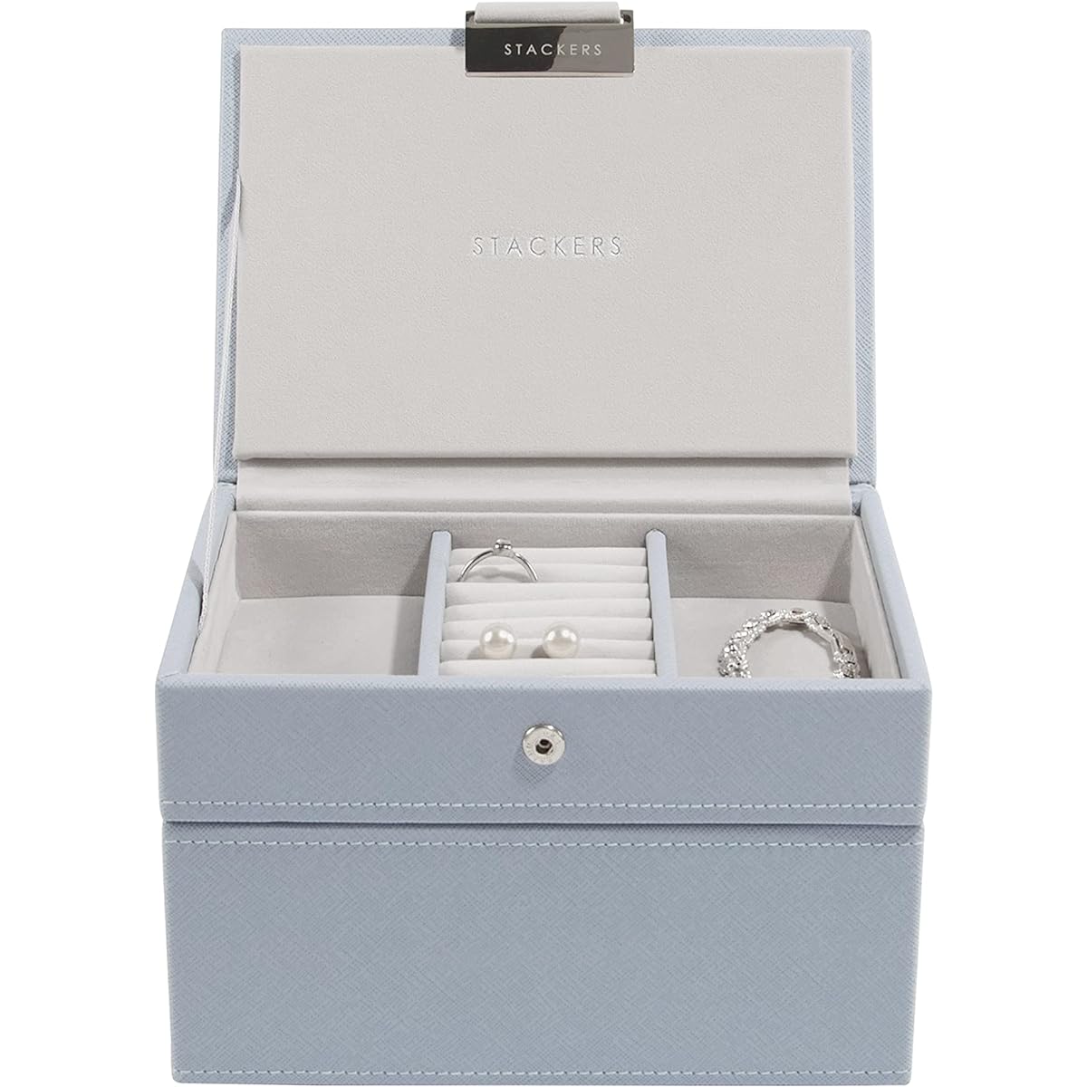 STACKERS LONDON Mini Jewelry Box 2-SET Dusky Blue/Stackers DUSKY BLUE Mini Jewelry Box 2-SET