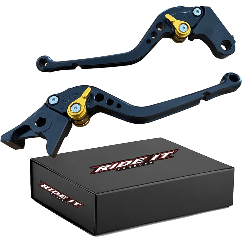 [Lever Set] Billet Lever Set (Brake Lever & Clutch Lever) Black x Gold / CB400SF CB750 VTR250 Hornet 250 [Parallel Import]