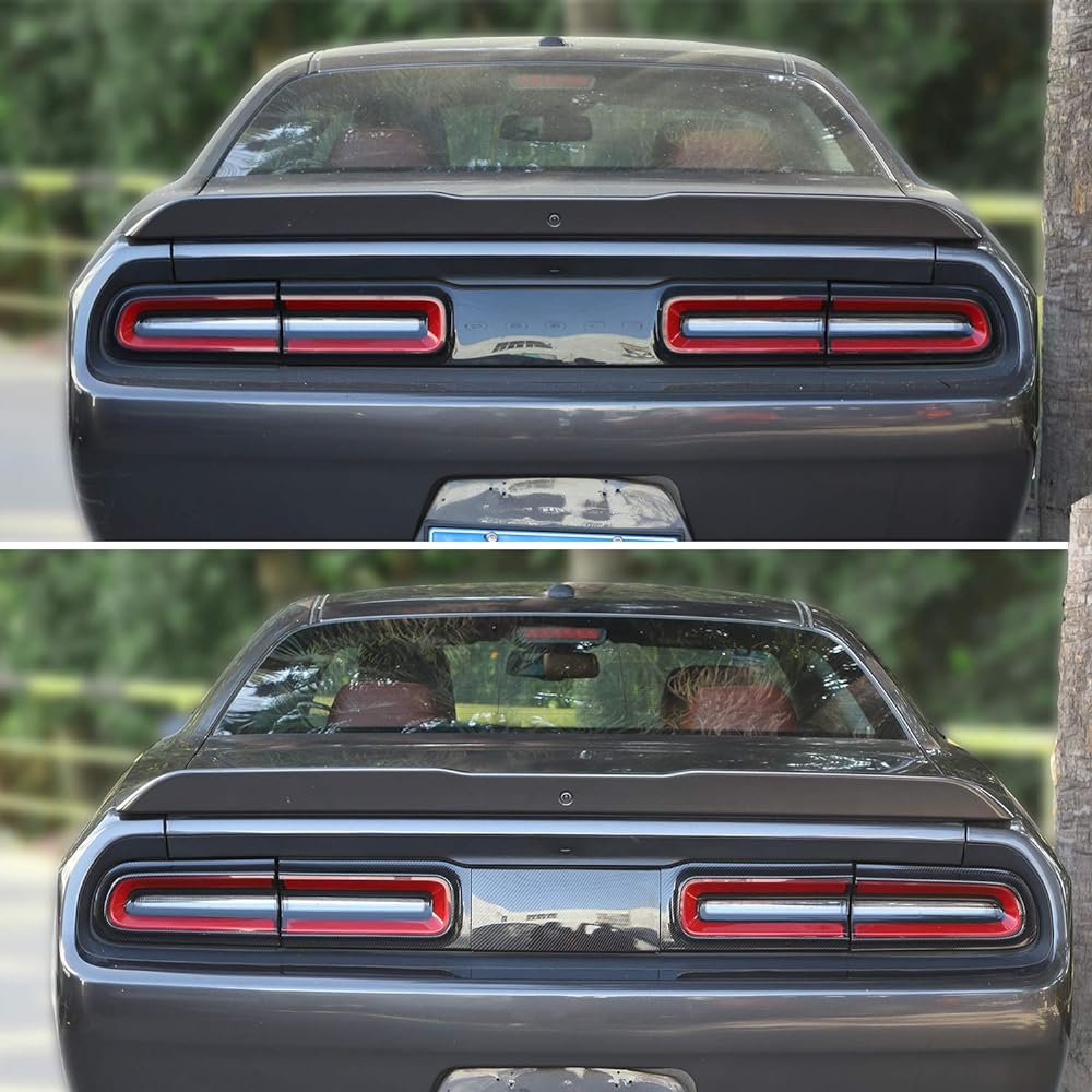 VOODONALA Challenar Tail Light Cover Trim Accessory Dodge Challenger 2015 For Carbon Fiber Grain 5PS