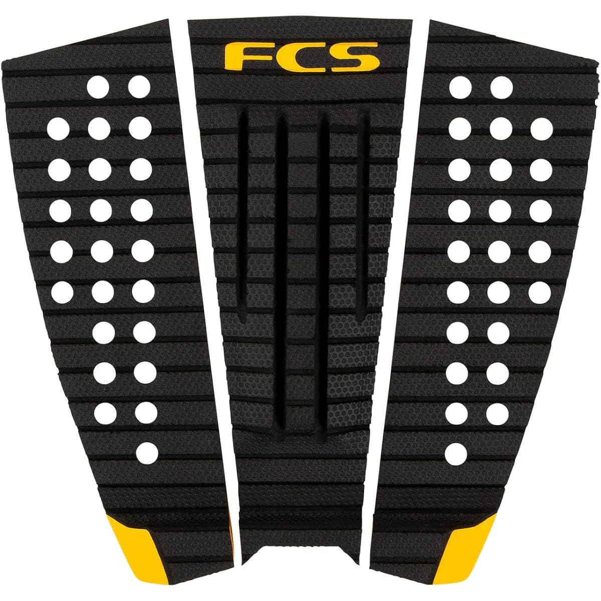 Deck pad for shortboard FCS - TREAD LITE - JULIAN WILSON_3 pieces_CHARCOAL/MANGO