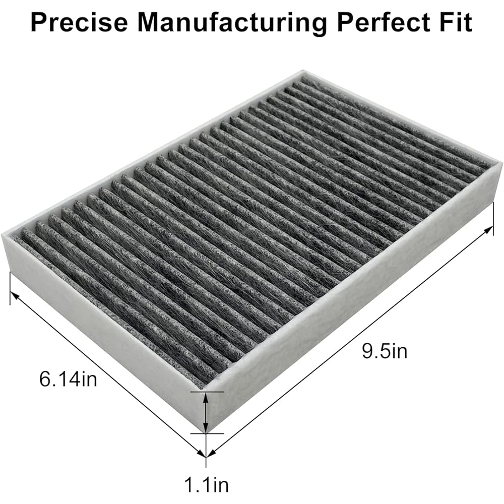 JOJOMARK Tesla Model S cabin Air filter with activated carbon 2012-2015 Model S 1035125-00-A (2012-2015 Activated Charcoal)