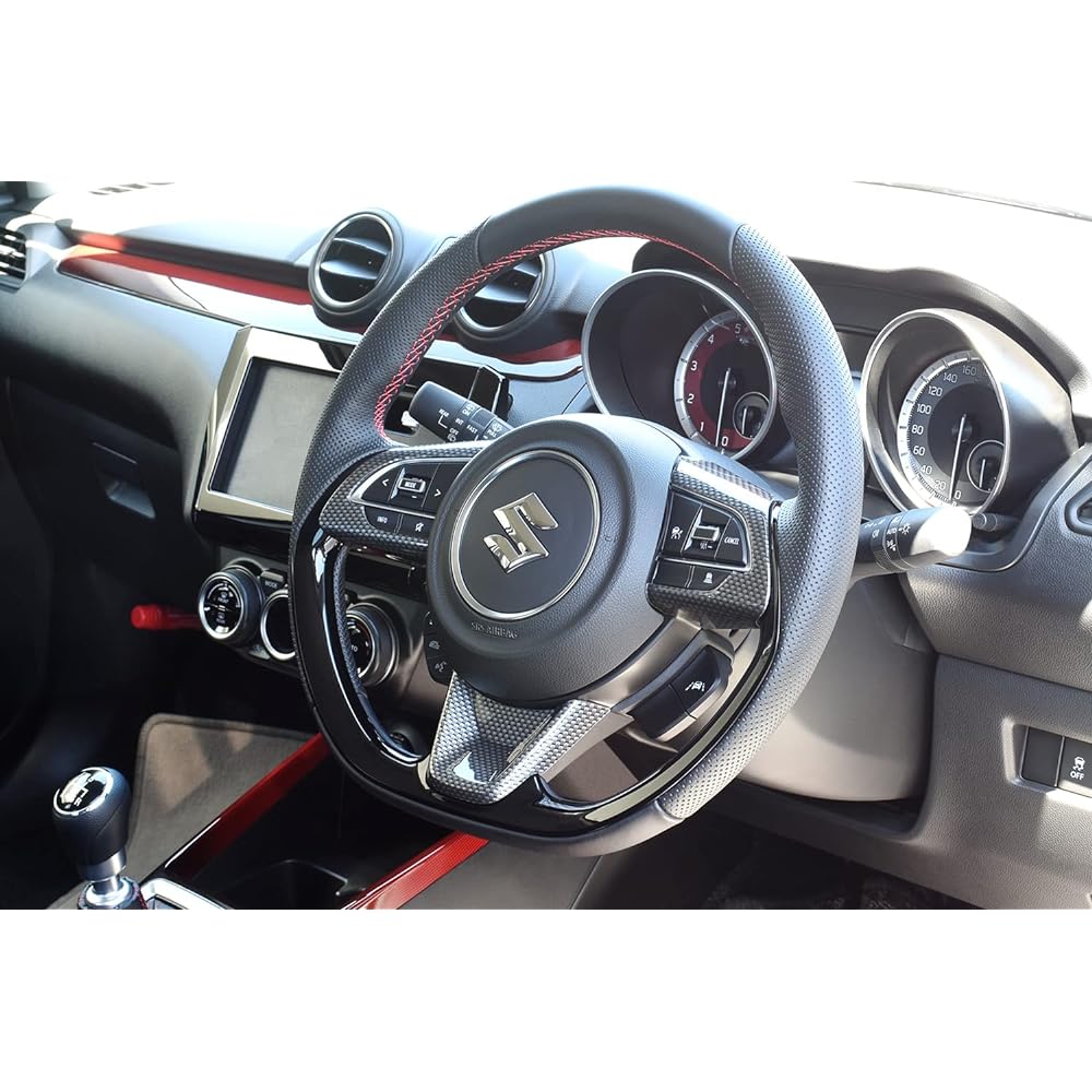SecondStage Suzuki Swift Sport ZC33S Swift Steering Panel Carbon Style S034D1C