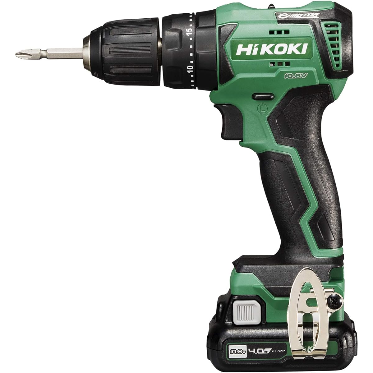 HiKOKI Cordless Vibration Driver Drill Slide Battery 4.0Ah 10.8V Quick Charger and Case Included DV12DD(2LS)
