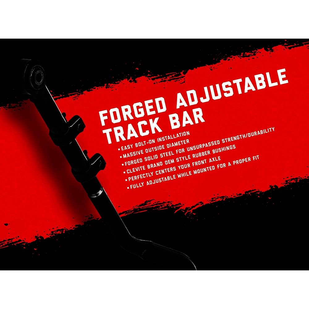 ROUGH COUNTRY 10512 Rear Forging Adjustable Track Bar |