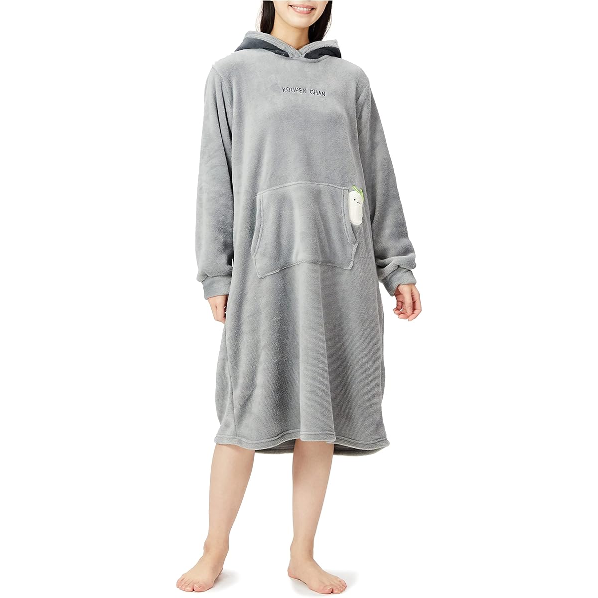 [Hima Nippon] Hooded Sweatshirt Room Wear Women's Gray M-L