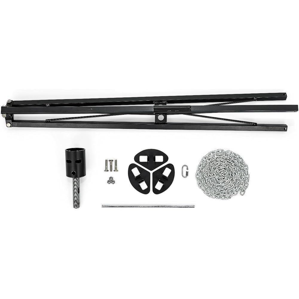 CAMCO EAZ-LIFT Camper/RV 5th Wheel Kingpin Tripod Stabilizer Stabilizer Stabilizer Adjustable 38.5 inches to 50 inches You can adjust the height from 38.5 inches to 50 inches of 5,000 pounds | Easy to store RV with foldable (48855)