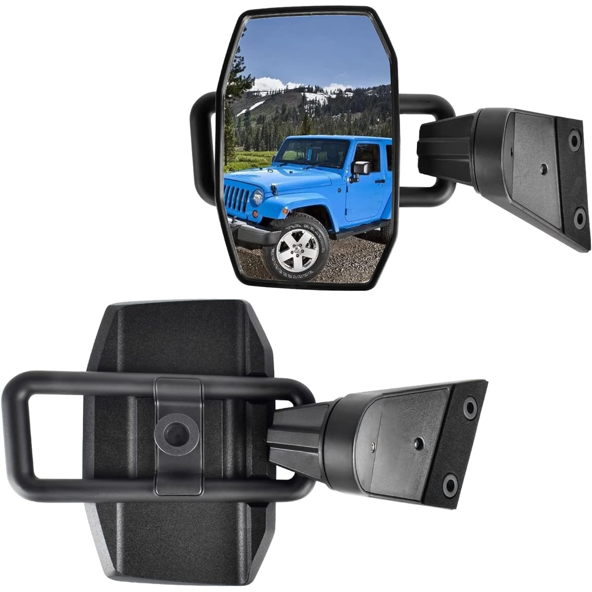 NIFEIDA Door Off Miller Gourangler Compatible Sidria View Mirror Door Less Safe Door Off Drive Wrangler TJ JK JKU 1996-2018