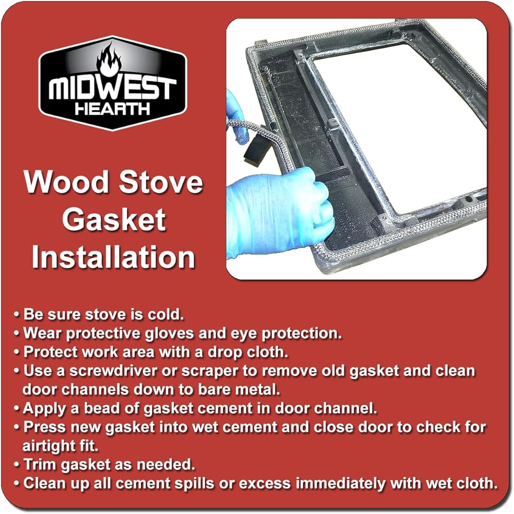 MIDWEST HEARTH 3421 ACCLAIM Gasket Kit Kit Casting Wood Stove