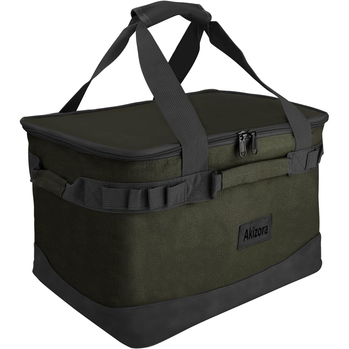 Akizora Camping Storage Box, Outdoor Tote Bag, Large Capacity, Container Box, Bonfire Stand, Wood Stove, Charcoal, Perfect for Storing Camping Tools, 55 x 35 x 30 cm