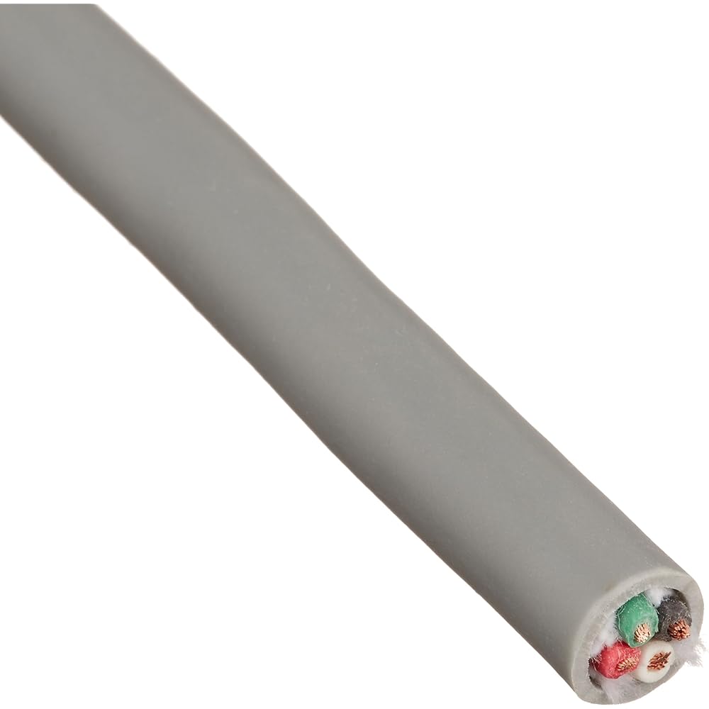 Fuji Electric Wire Industry Less than 60V Microphone Cord Vinyl Cord with Braided Shield MVVS 4 Cores x 0.75SQ Gray 10m