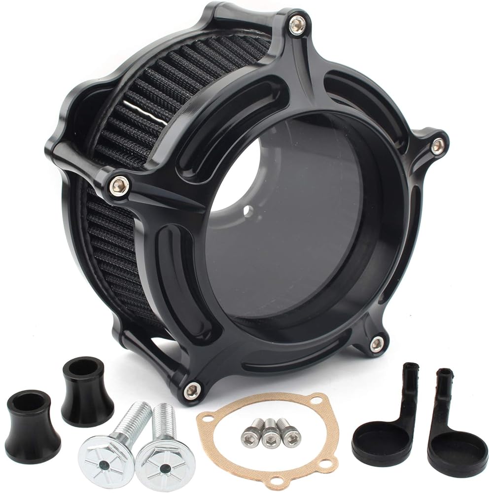 Motorcycle Air Cleaner Black Intake Filter Kit CNC for Sportster Iron 883 XL883 XL1200 48 72 1991-2022