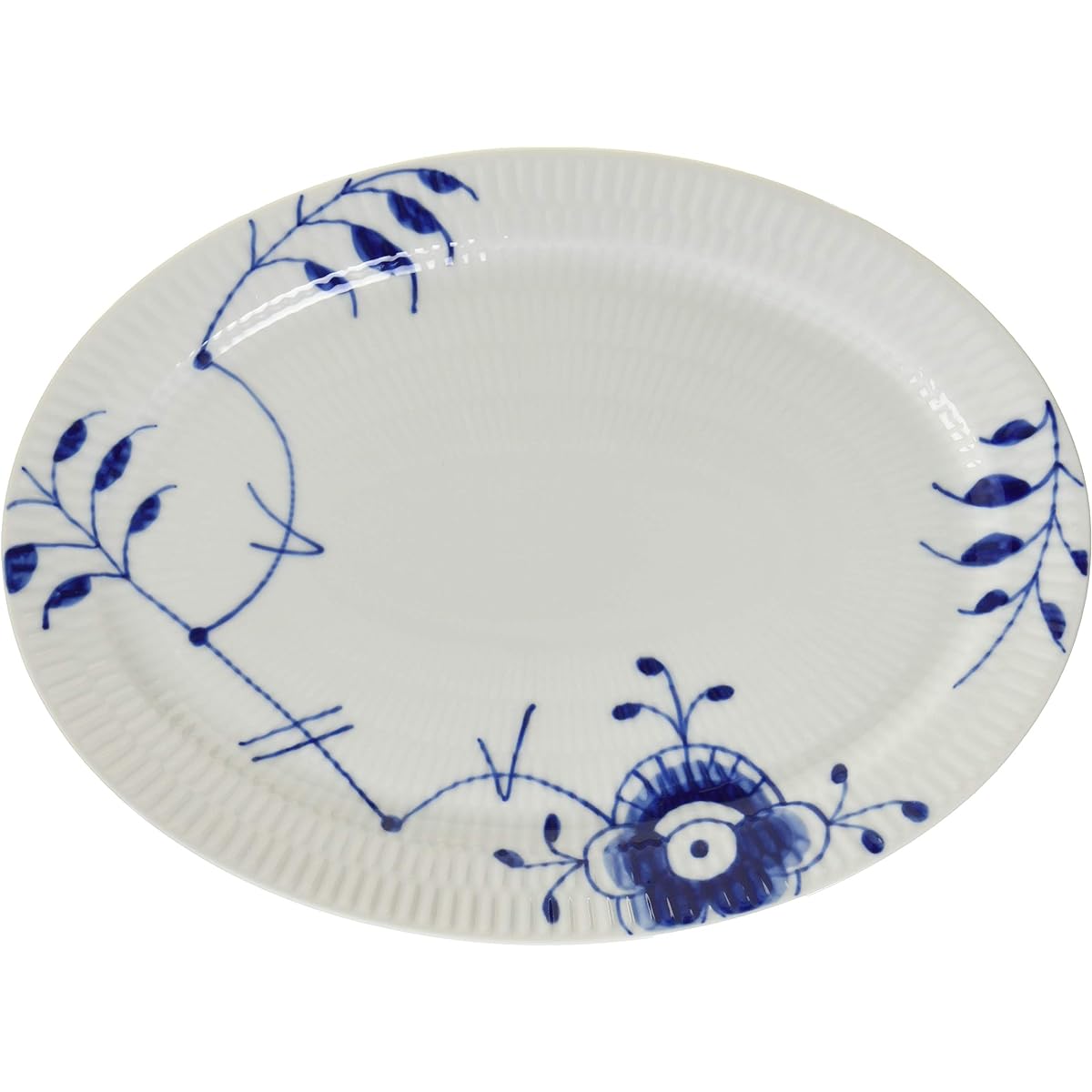 [Regular Imported Product] Royal Copenhagen Blue Fluted Mega Oval 28cm 10169122