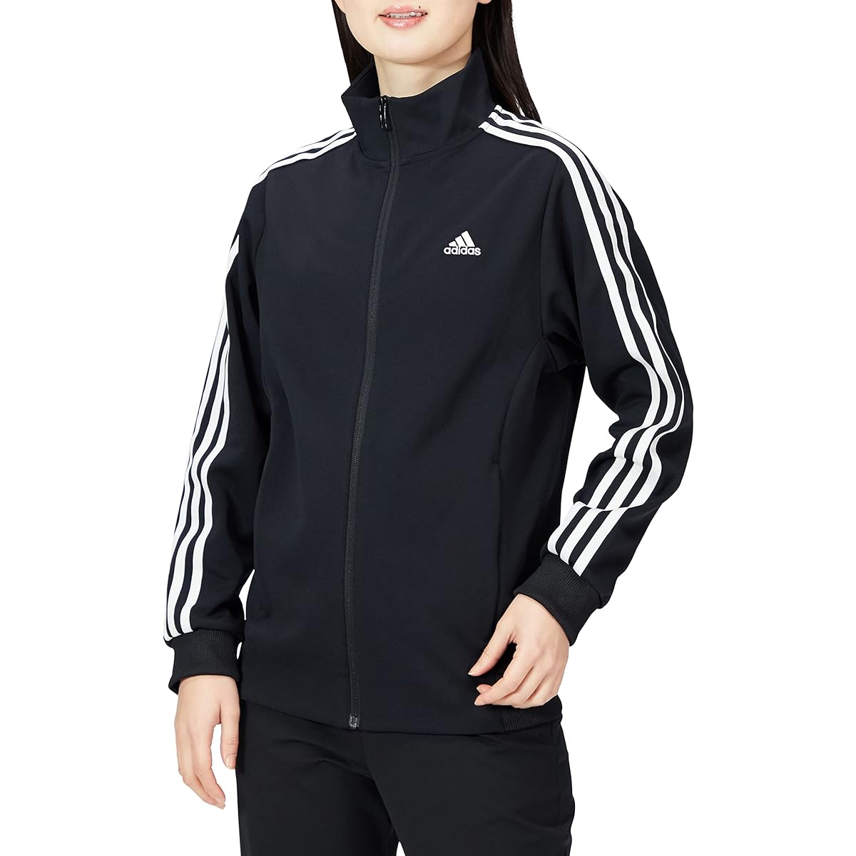 [Adidas] Jersey Top 3 Stripes Double Knit Track Top JIL43 Women's