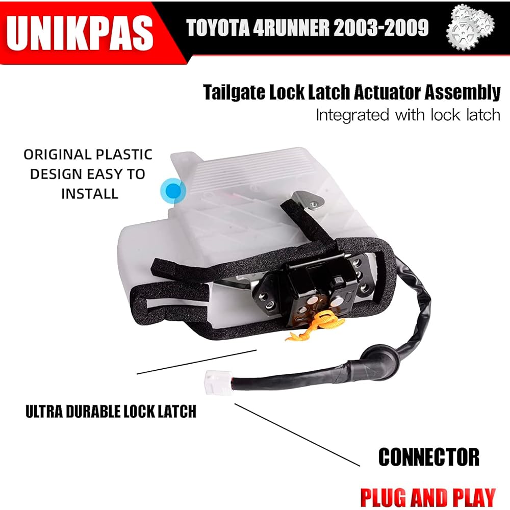 DLA653 Door lock actuator tail Gate lock lock lift with motor Toyota 4 Runner 2003-2009