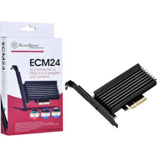 SilverStone M.2 port to PCIe x4 conversion interface card (with cooling pad) SST-ECM24