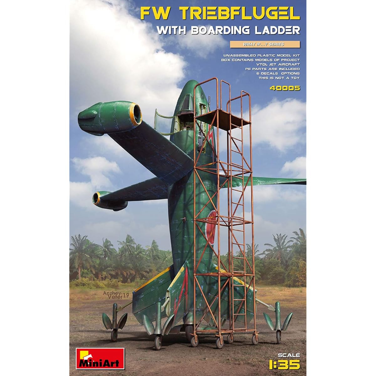 Miniart 1/35 FW Triebflugel (with boarding ladder) plastic model MA40005