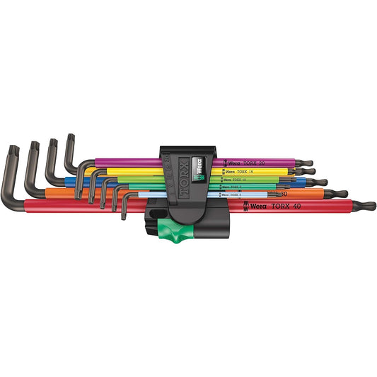 Wera 05024480001 | L-type torque wrench set 967/9 TX XL Multicolor 1, 9-piece set [Japanese regular import product]