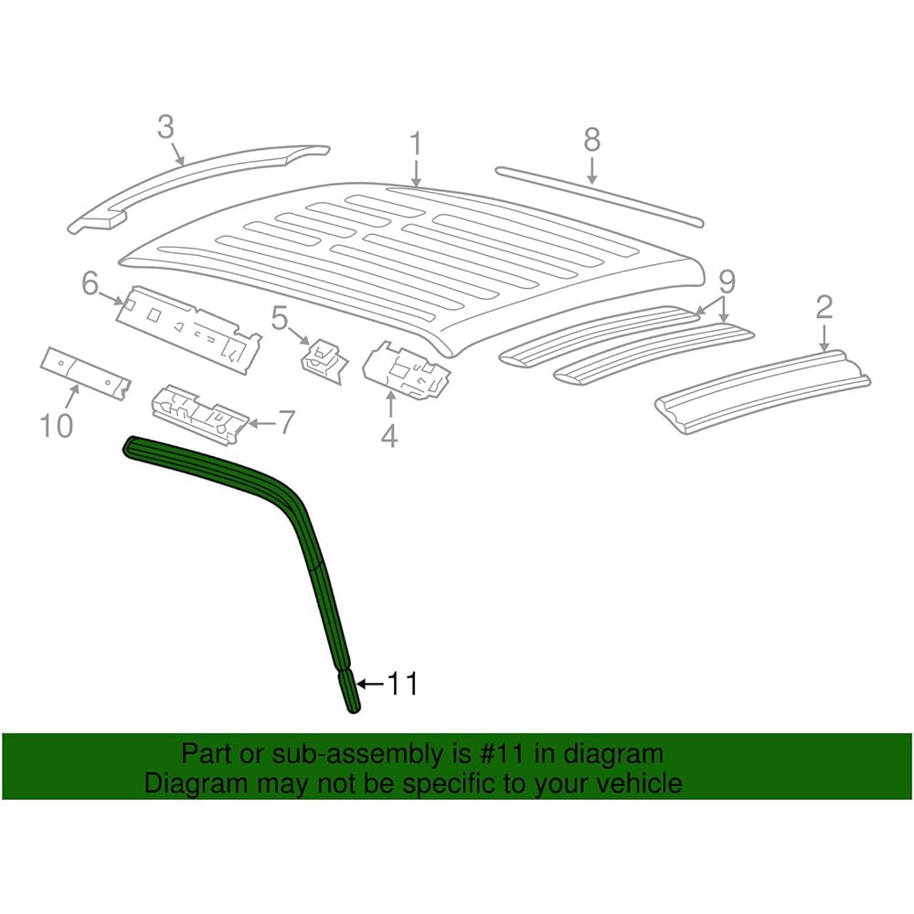Genuine Ford 9 C3z-2651222-a Weatherstrip