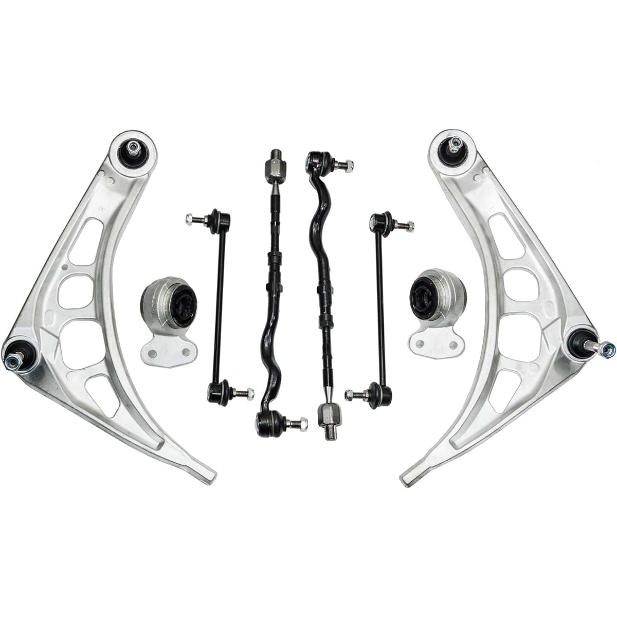 Lower front control arm tie rod End Swaver Link Suspension Steering Kit BMW E46 328i 328CI 325i 325CI 330i 330CI 330CI Z4