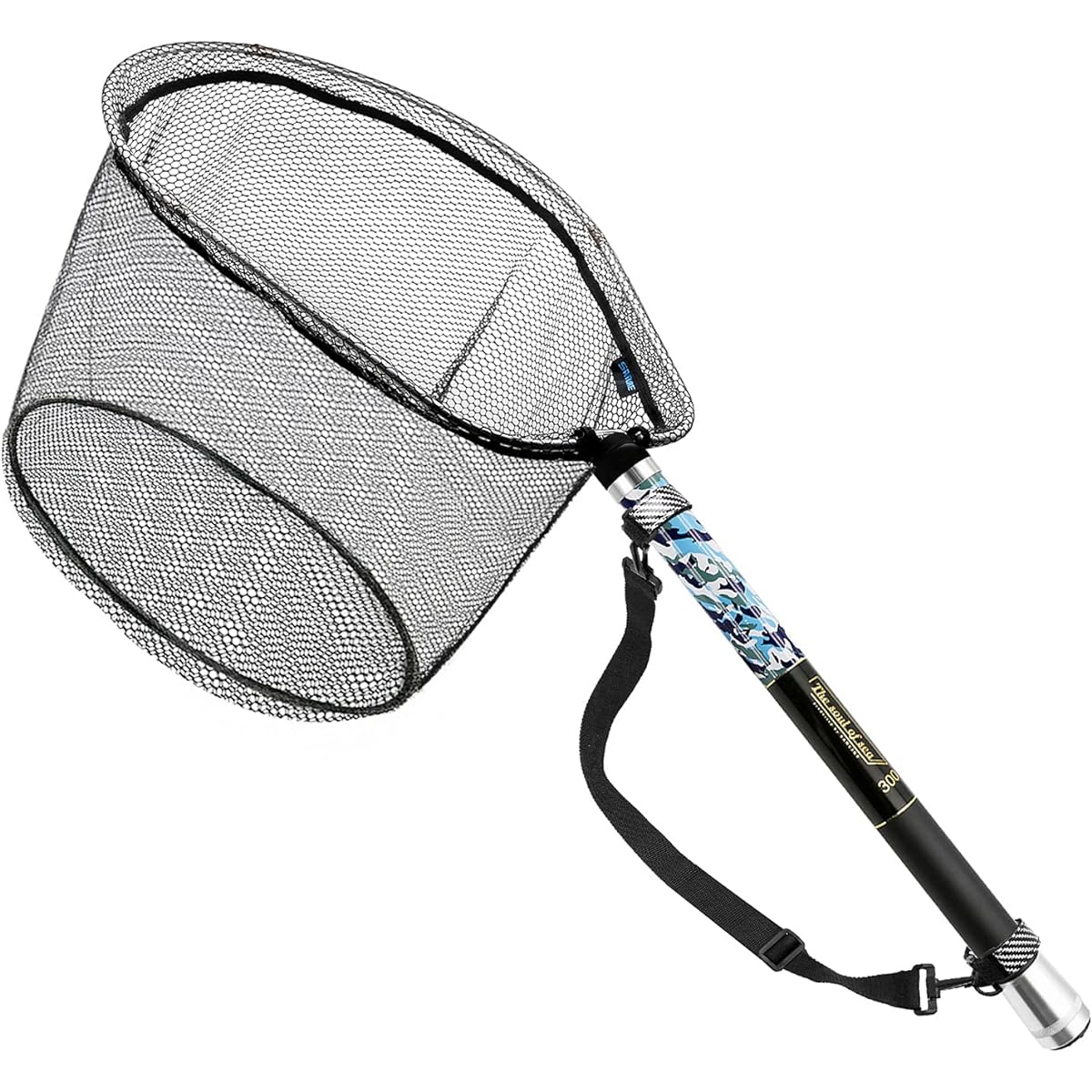 SANLIKE Tamo Net, Ball Net, Carbon, Small Tsugidama Handle, 9 Levels, Telescopic, Ultra Lightweight, Fishing Tamo, Rock Ball Set, 4-fold Frame, Landing Net, For Freshwater and Saltwater Use 3m/5m/6m