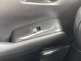 30 Series Alphard Vellfire Carbon Power Window Switch Garnish with Mini Clothes Set of 4 Easy Installation
