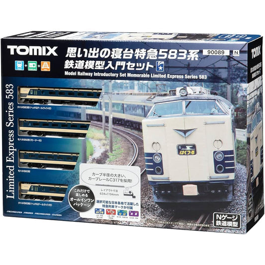 TOMYTEC TOMIX N Gauge Memories Sleeper Express 583 Series 90089 Railway Model Introductory Set