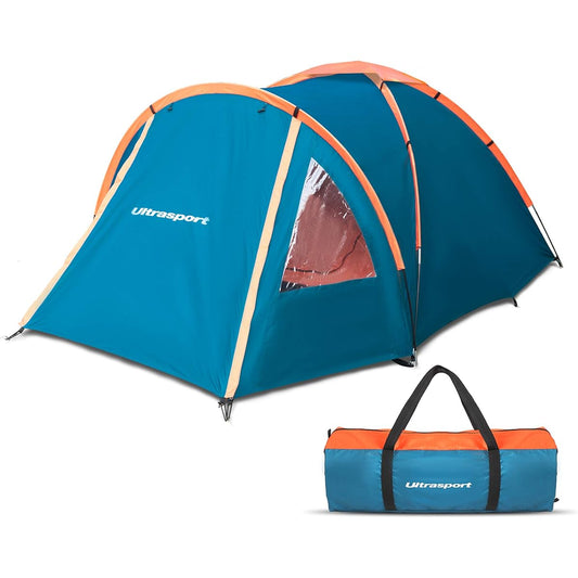 Ultra Sports Dome Tent, Outdoor Camping Tent, For 2 to 3 People, Includes Storage Bag, Processed, Windproof, Waterproof, Easy to Set Up
