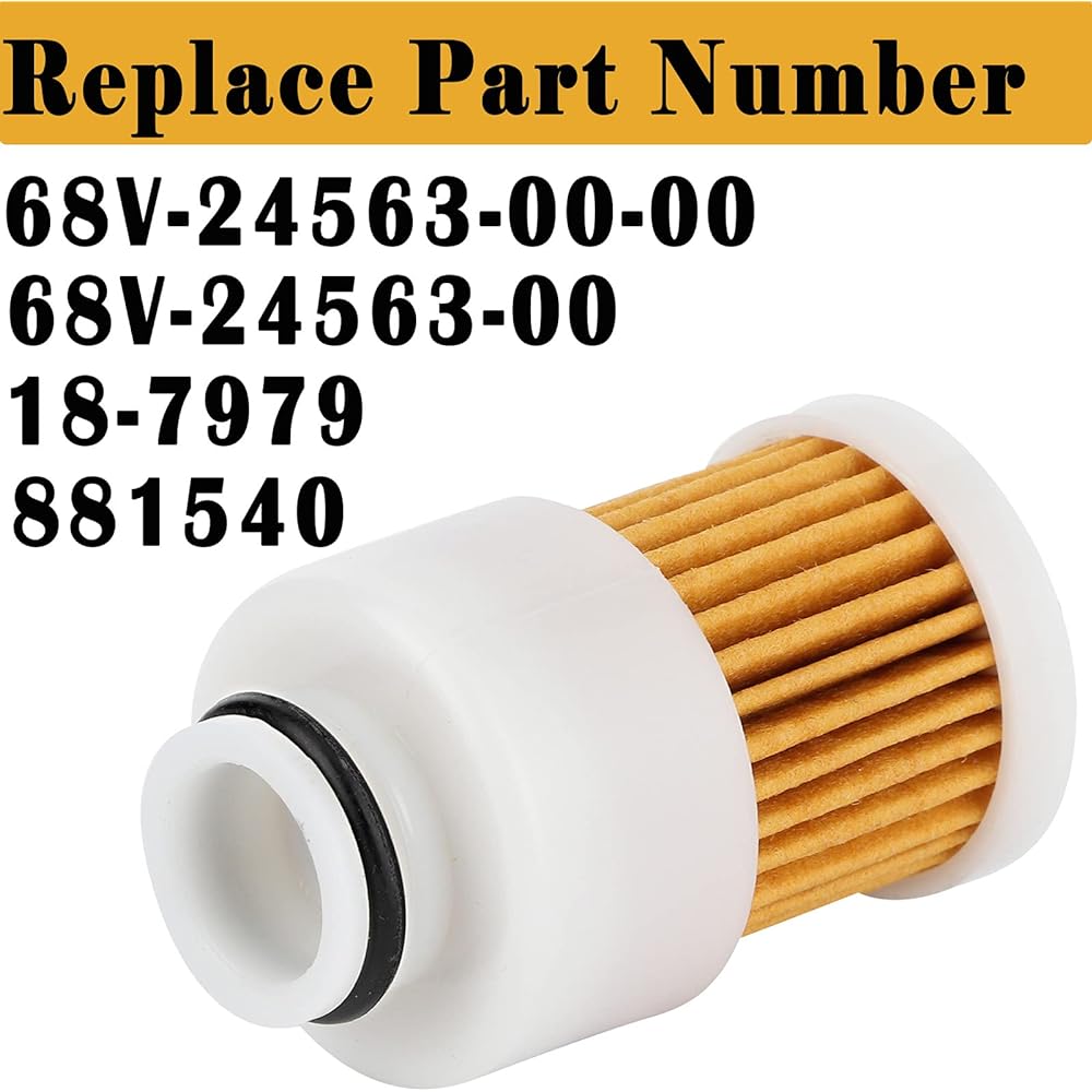 2 pack 68v-24563-00-00 fuel filter Yamaha 50HP 60HP 75HP 90HP 115HP 4 Stroke Outdoor unit Sierra 18-7979 Mercury 881540 Filter 3 microscope OE Filter