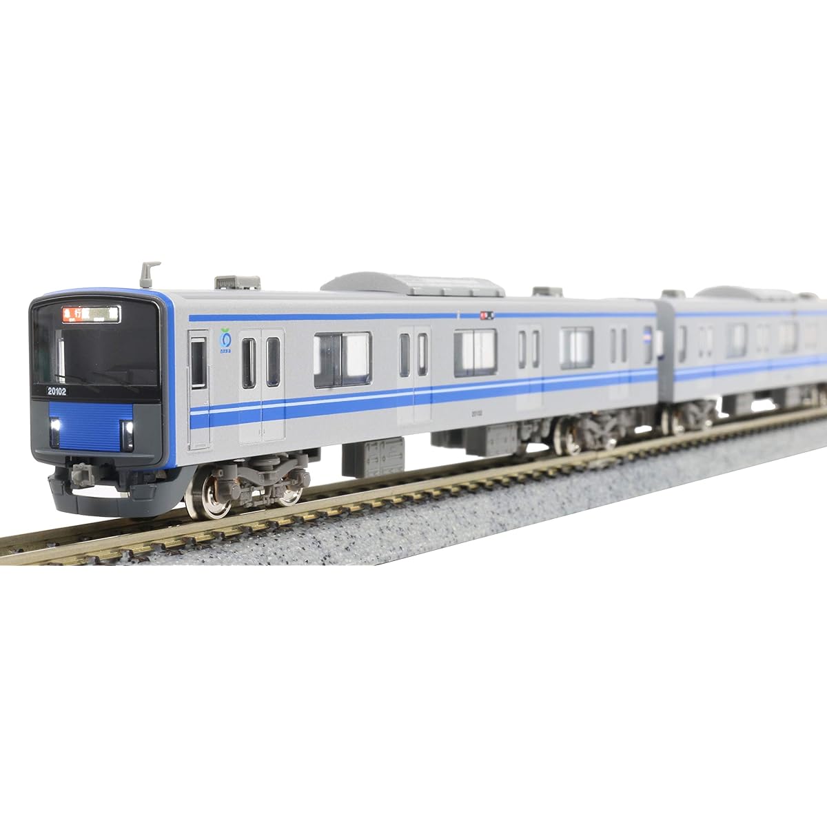 Green Max N Gauge Seibu 20000 Series Ikebukuro Line/20102 Formation/White Light Basic 4-Car Formation Set with Power 30969 Railway Model Train