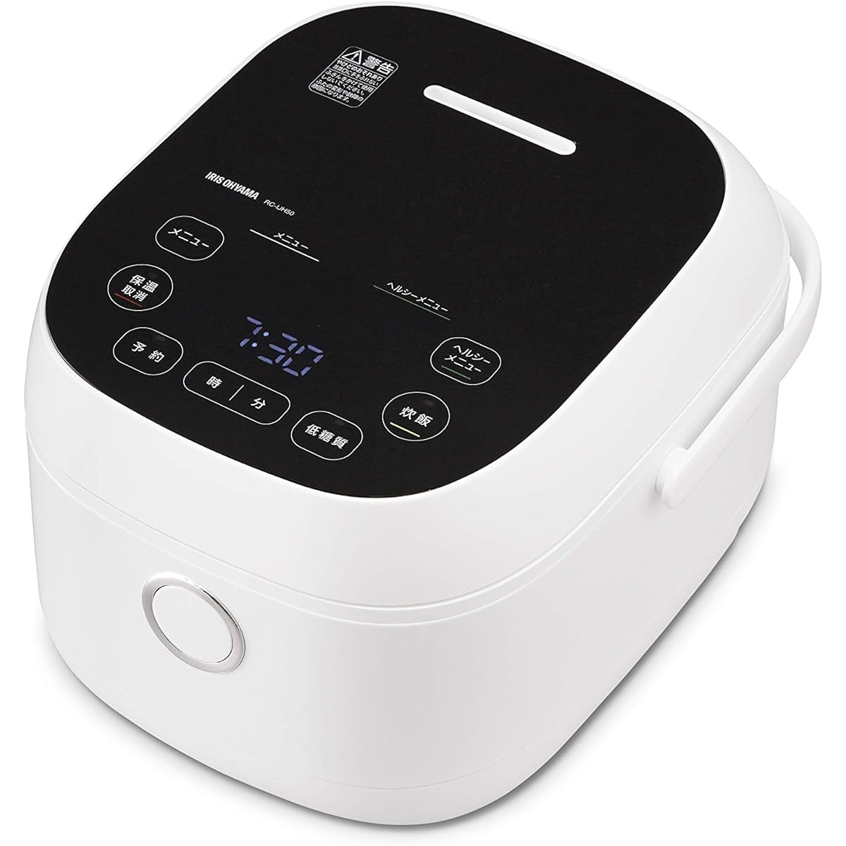 Iris Ohyama Rice Cooker IH Type 5.5 Cups Low Carbohydrate Sugar Control Function Brown Rice Glutinous Barley Complete Healthy Menu Healthy Support White RC-IJH50-W