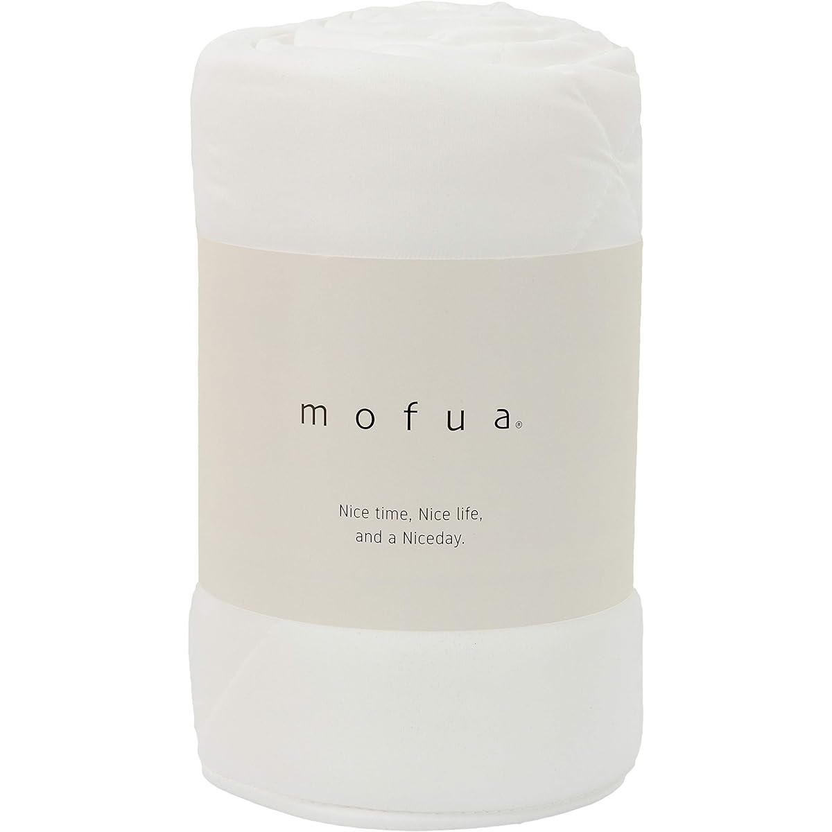 mofua Comforter Throw Quilt Blanket Off White Double Fluffy Wrapped in Clouds Soft Extra Fine Knit Fabric Soft Touch Washable 31200342