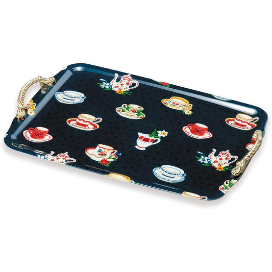 Kishu Coloring Long Tray with Handle 15.0 Cup Friend 22-46-2 Non-Slip Stylish Plastic Made in Japan