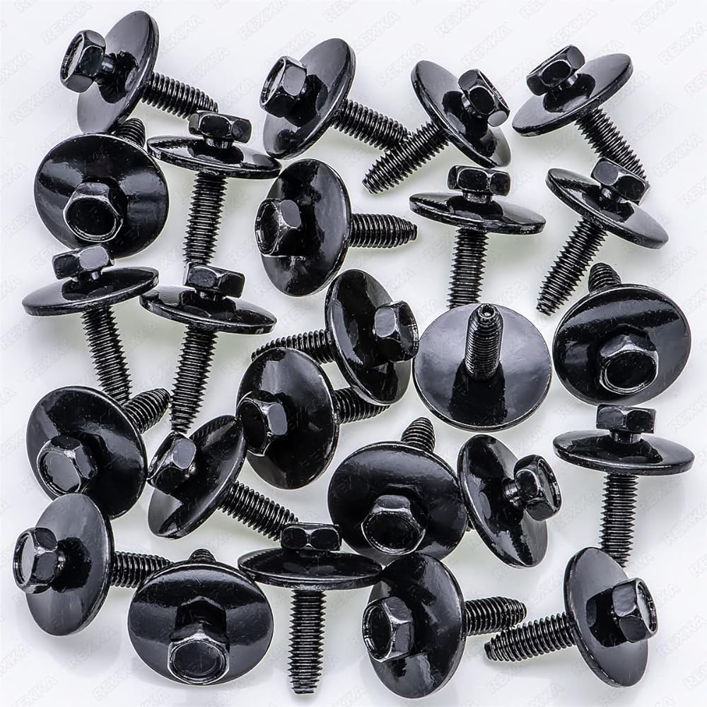 REXKA 25 M6-1.0 x 25mm Semi-Body Bolt GM 11504493 11609989 Buik Cadillac Chevrolet GMC Hummer Allzmor Pontiac Saturn