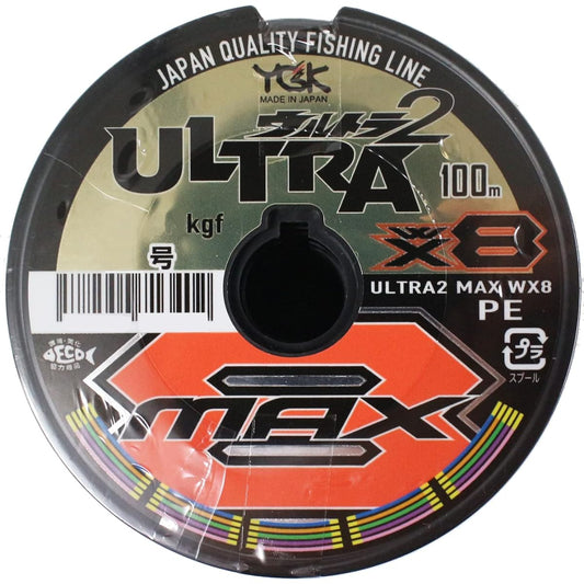 X-Braid Ultra 2 Max WX8 Multicolor Connection Type 100m x 12 Connections 1200m