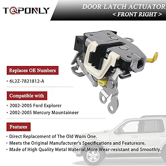 TQPONLY Front de Aratchou actuator Right Support Side side 2002-2005 Ford Explorer Mercury Mountenia 6L2Z-7821812-A For exchange