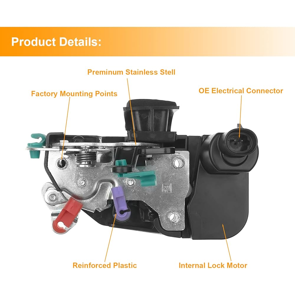 Cheriezing 931-635 Powered Alock actuator Front right passage side 1994-2002 Dodge Lamb 1500 2500# 55076290AB