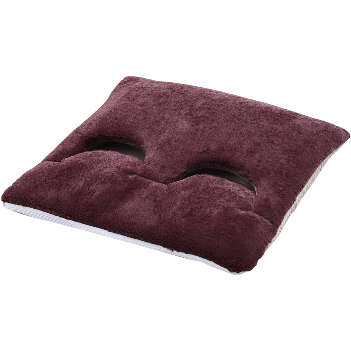 Yamazen 2WAY Multi-Cushion Foot Warmer (42 x 42cm) with Washable Cover Brown YAS-S42(T)