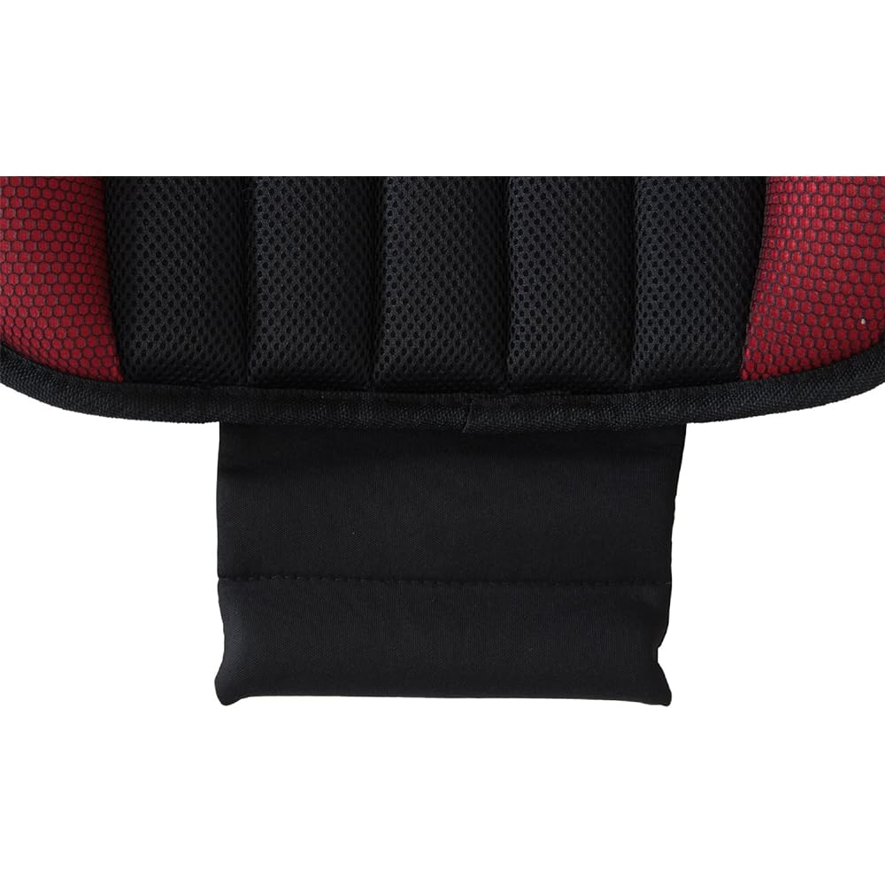 TOHPO Seat Cushion 3D Shape Shadow Mesh Memory Foam Horseshoe Cushion for Light Vehicles Red SMBT-92327