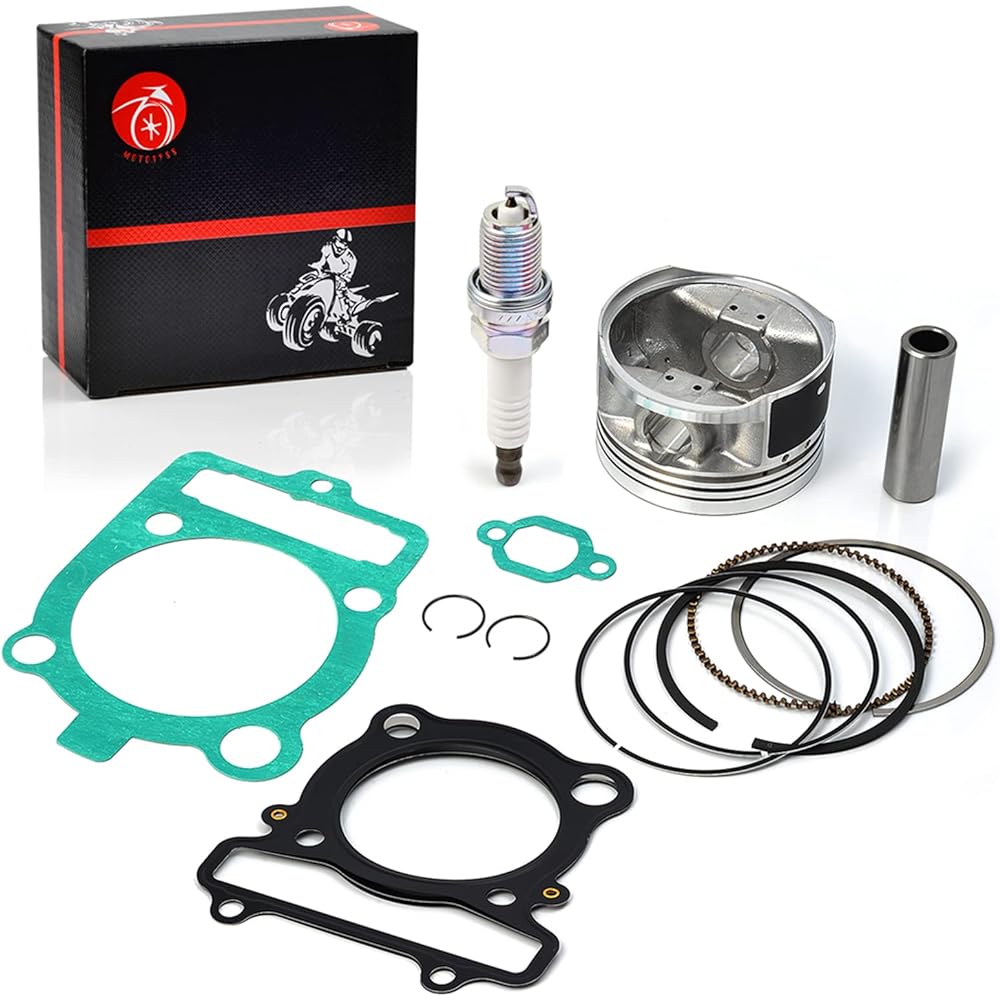 MOTO1988 Piston & Piston Ring Gasket Kit Yamaha 350 Warrior Raptor Grizzly Wolverine Big Bear Bruin Moto 4 350 YFM350 1987-2011 1YW-11631-01-Y0 4GB-11610-00-000-00